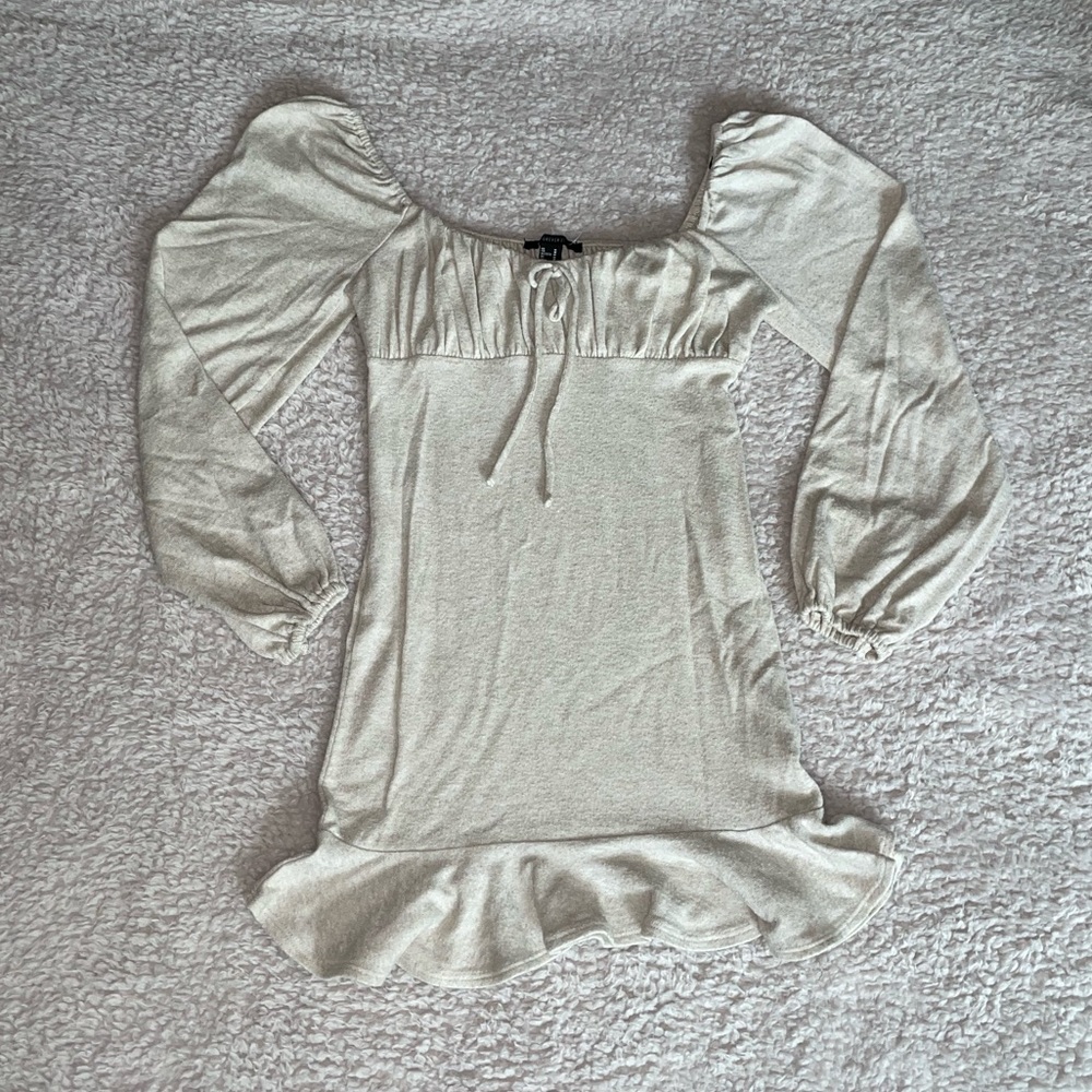 Forever21 Long Sleeve Ruffle Dress